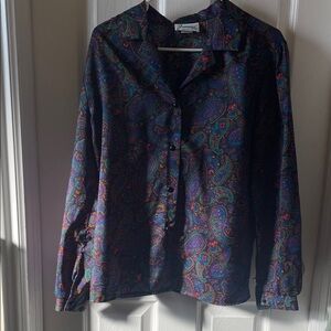 Joanna Vintage Multicolor Paisley Shirt 16